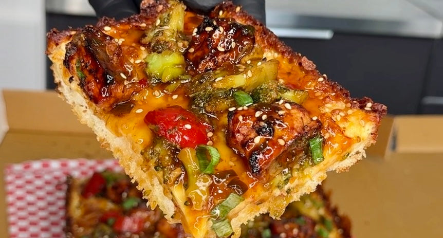 Recipe: Detroit Style General Tso Pizza (Inspired by Spare Time Pizza – Dallas, PA)