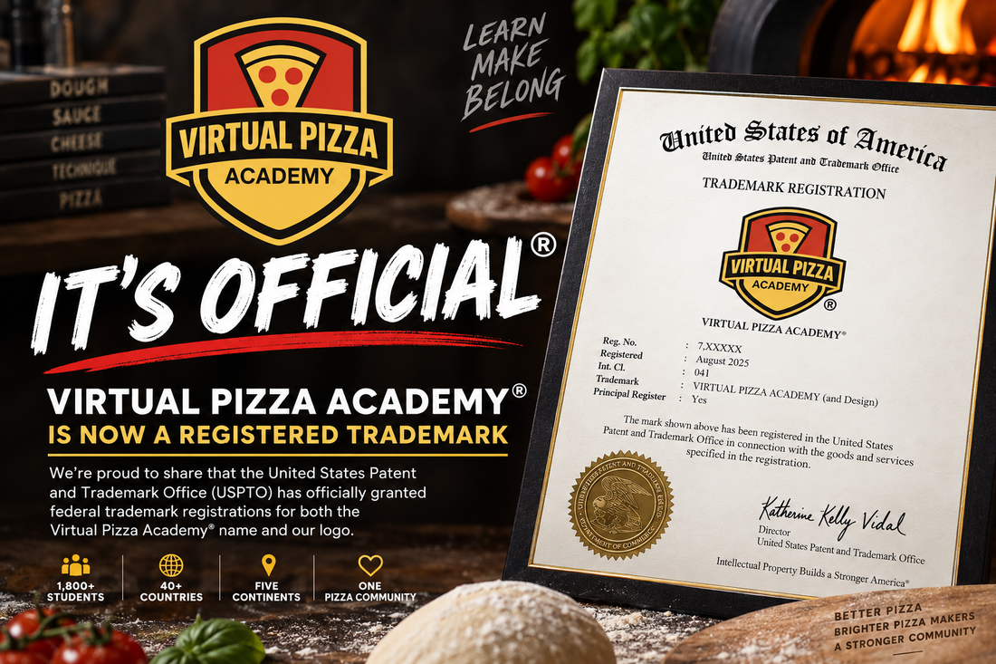 It’s Official: Virtual Pizza Academy® Is Now a Registered Trademark