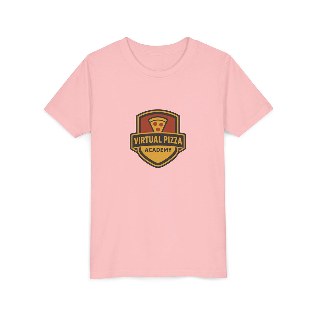 Youth Virtual Pizza Academy Tee - Fun Kids Shirt for Pizza Lovers, Birthday Gift, Foodie Apparel, Summer Wear, Family Gatherings
