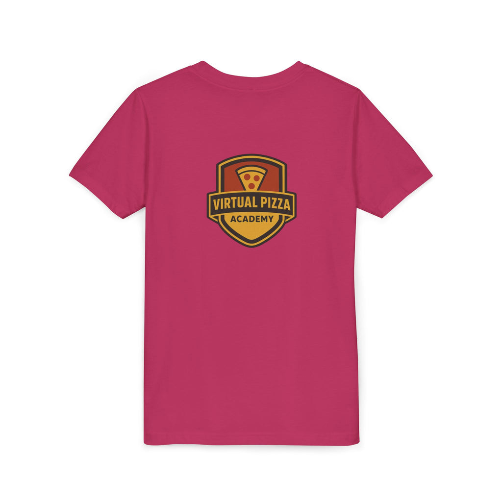 Youth Virtual Pizza Academy Tee - Fun Kids Shirt for Pizza Lovers, Birthday Gift, Foodie Apparel, Summer Wear, Family Gatherings