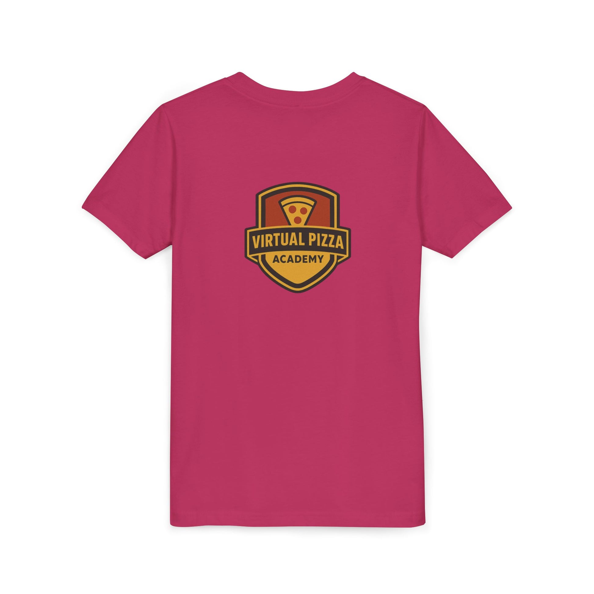 Youth Virtual Pizza Academy Tee - Fun Kids Shirt for Pizza Lovers, Birthday Gift, Foodie Apparel, Summer Wear, Family Gatherings