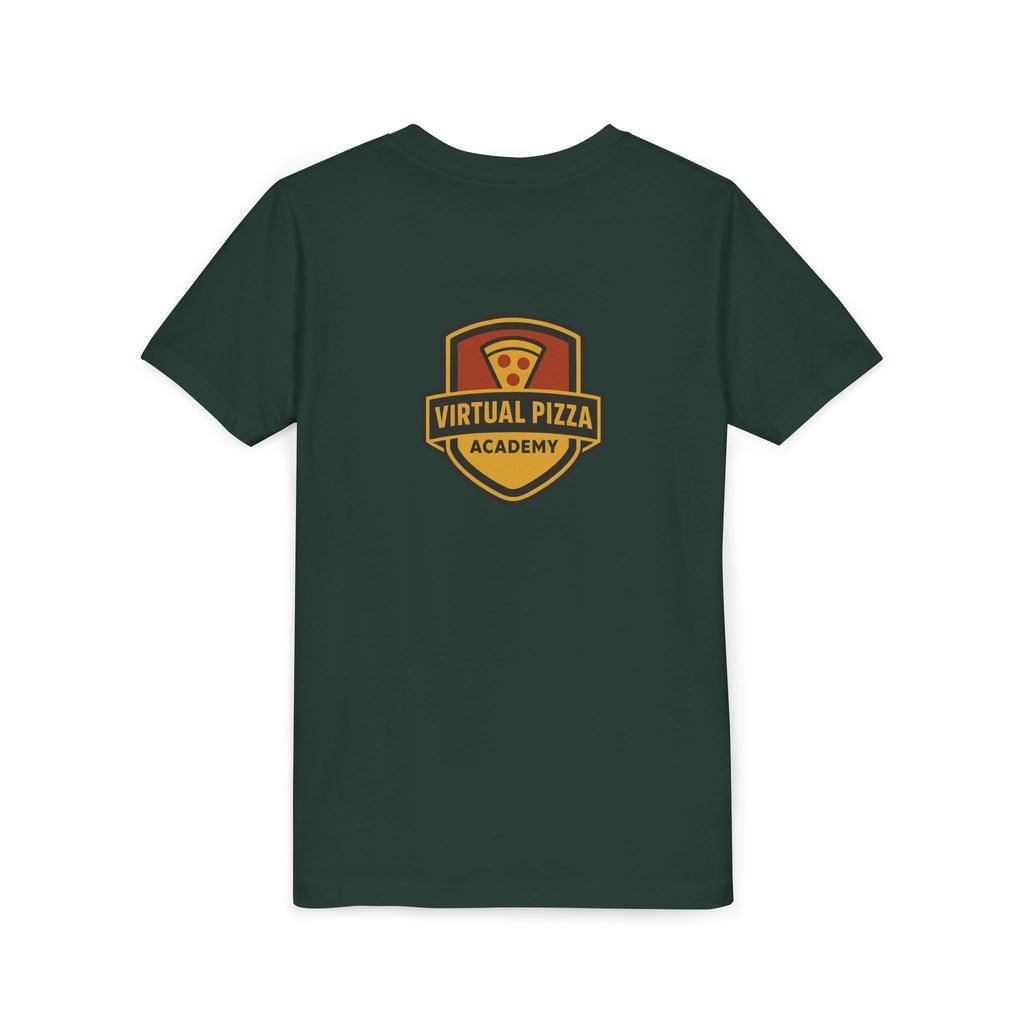 Youth Virtual Pizza Academy Tee - Fun Kids Shirt for Pizza Lovers, Birthday Gift, Foodie Apparel, Summer Wear, Family Gatherings