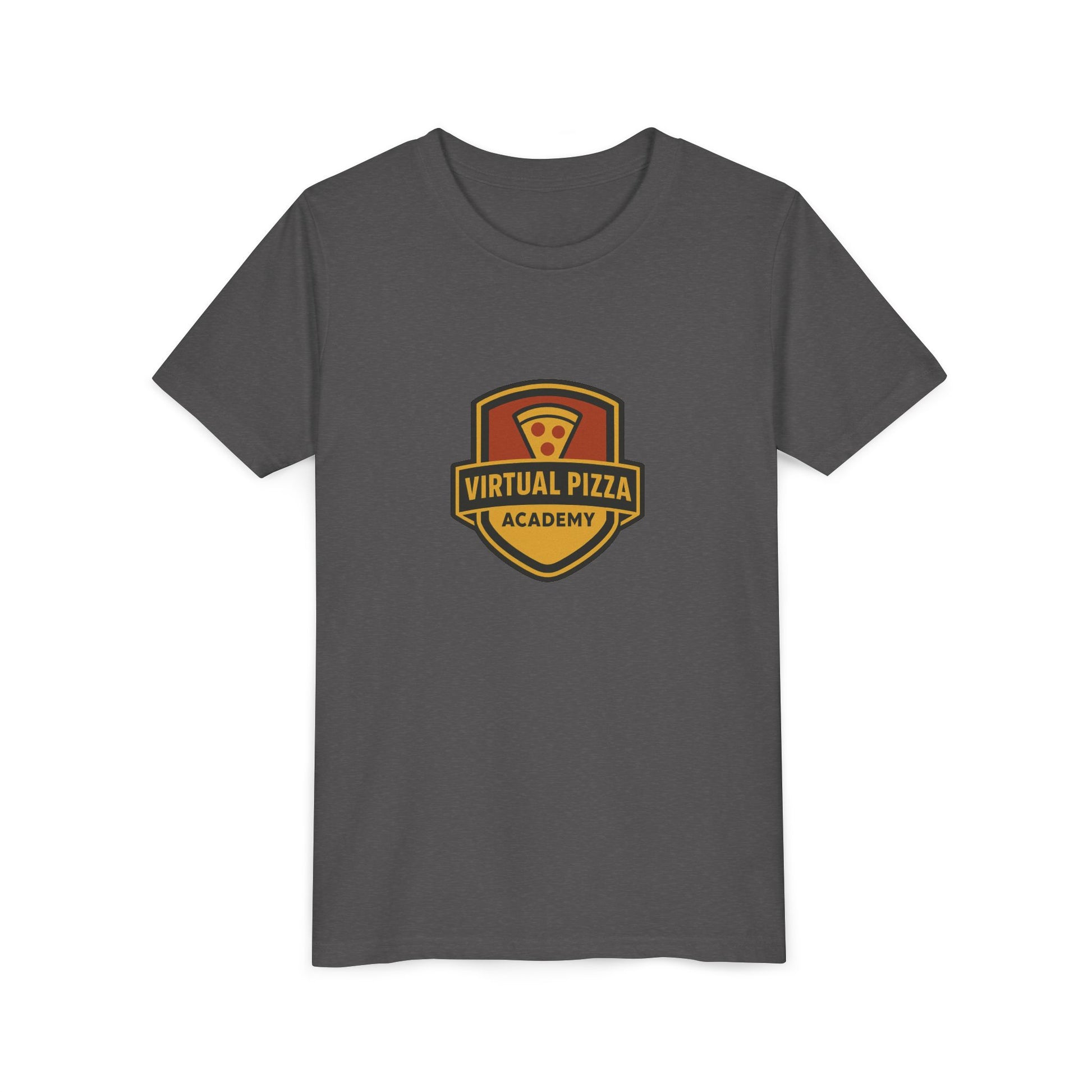 Youth Virtual Pizza Academy Tee - Fun Kids Shirt for Pizza Lovers, Birthday Gift, Foodie Apparel, Summer Wear, Family Gatherings