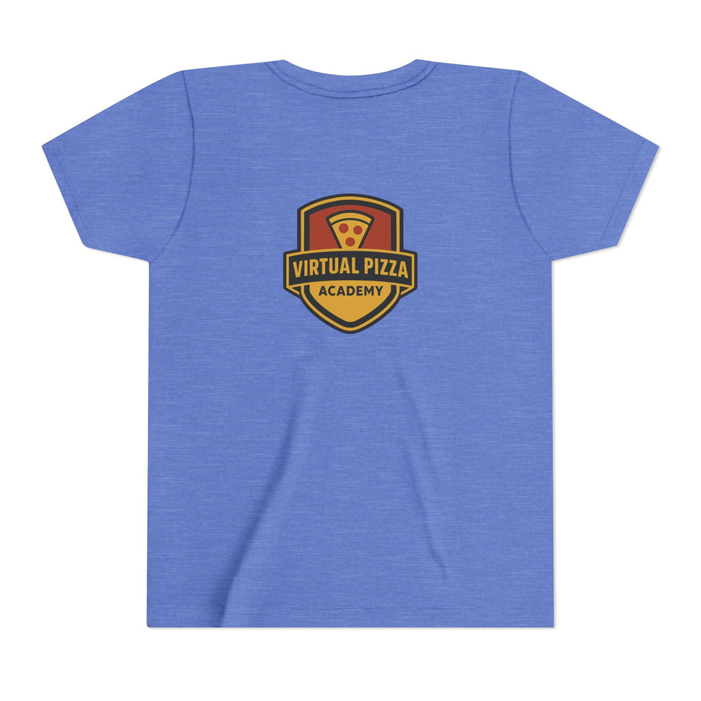 Youth Virtual Pizza Academy Tee - Fun Kids Shirt for Pizza Lovers, Birthday Gift, Foodie Apparel, Summer Wear, Family Gatherings