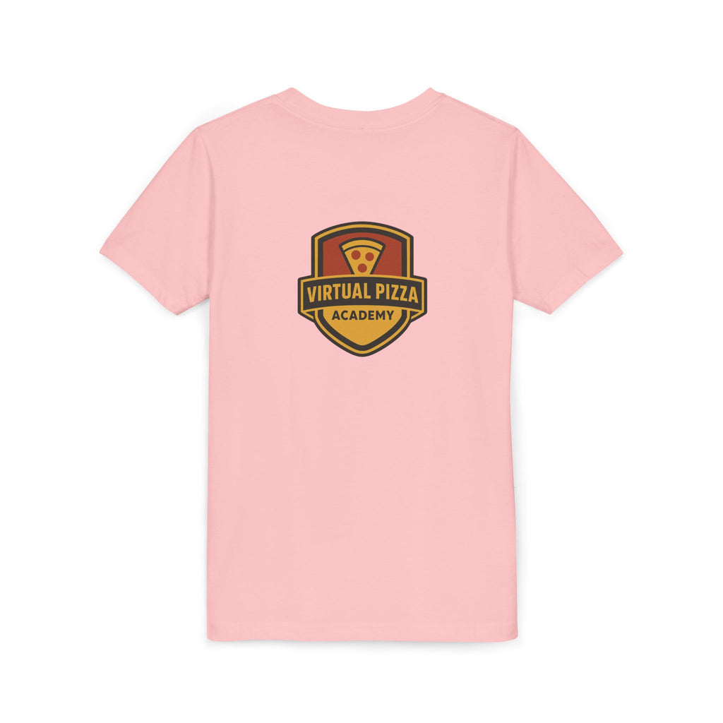 Youth Virtual Pizza Academy Tee - Fun Kids Shirt for Pizza Lovers, Birthday Gift, Foodie Apparel, Summer Wear, Family Gatherings