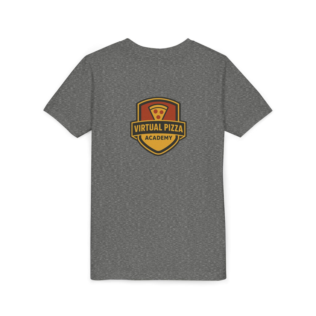 Youth Virtual Pizza Academy Tee - Fun Kids Shirt for Pizza Lovers, Birthday Gift, Foodie Apparel, Summer Wear, Family Gatherings