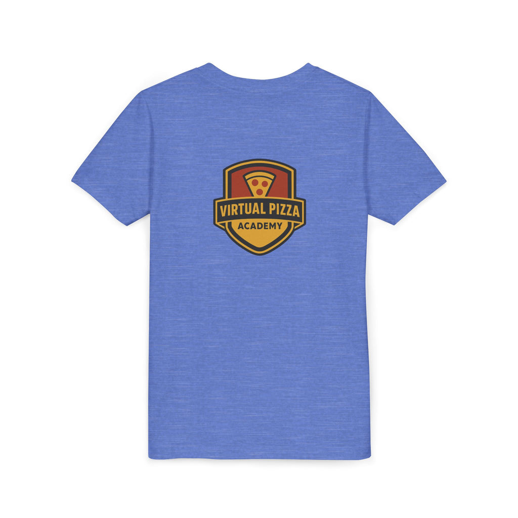Youth Virtual Pizza Academy Tee - Fun Kids Shirt for Pizza Lovers, Birthday Gift, Foodie Apparel, Summer Wear, Family Gatherings
