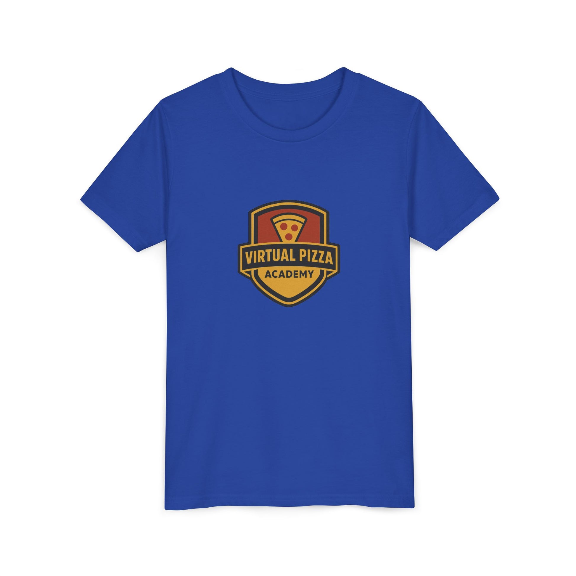 Youth Virtual Pizza Academy Tee - Fun Kids Shirt for Pizza Lovers, Birthday Gift, Foodie Apparel, Summer Wear, Family Gatherings