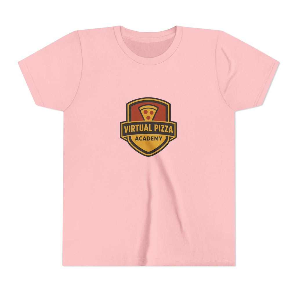 Youth Virtual Pizza Academy Tee - Fun Kids Shirt for Pizza Lovers, Birthday Gift, Foodie Apparel, Summer Wear, Family Gatherings