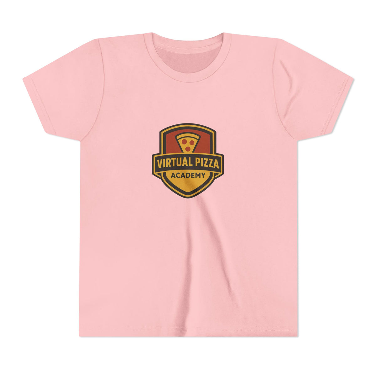 Youth Virtual Pizza Academy Tee - Fun Kids Shirt for Pizza Lovers, Birthday Gift, Foodie Apparel, Summer Wear, Family Gatherings