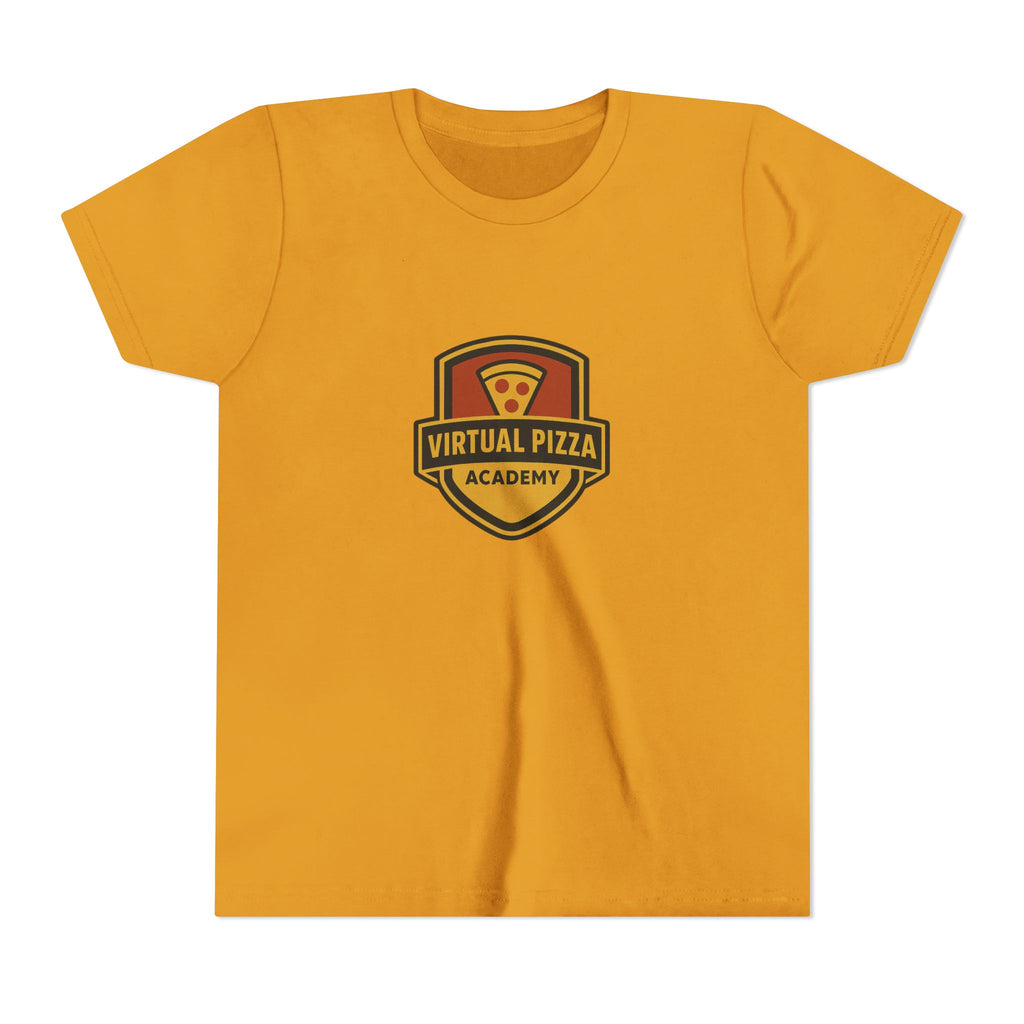 Youth Virtual Pizza Academy Tee - Fun Kids Shirt for Pizza Lovers, Birthday Gift, Foodie Apparel, Summer Wear, Family Gatherings