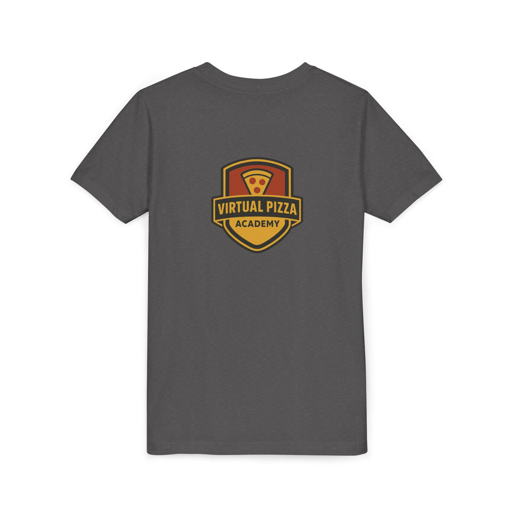 Youth Virtual Pizza Academy Tee - Fun Kids Shirt for Pizza Lovers, Birthday Gift, Foodie Apparel, Summer Wear, Family Gatherings