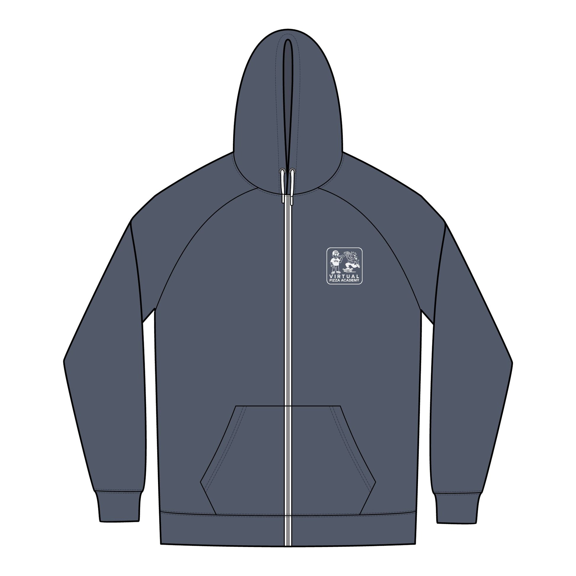 New Era. Virtual Pizza Academy sueded Zip Hoodie