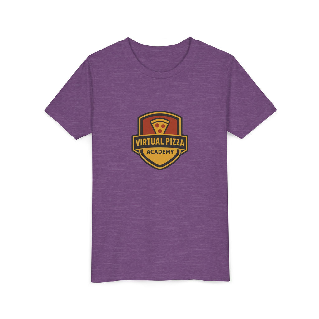 Youth Virtual Pizza Academy Tee - Fun Kids Shirt for Pizza Lovers, Birthday Gift, Foodie Apparel, Summer Wear, Family Gatherings