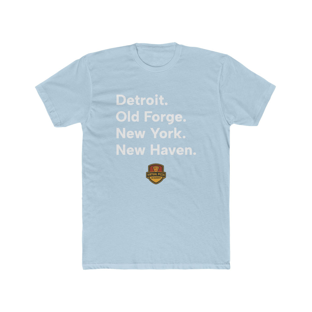 Detroit. Old Forge. New York. New Haven.