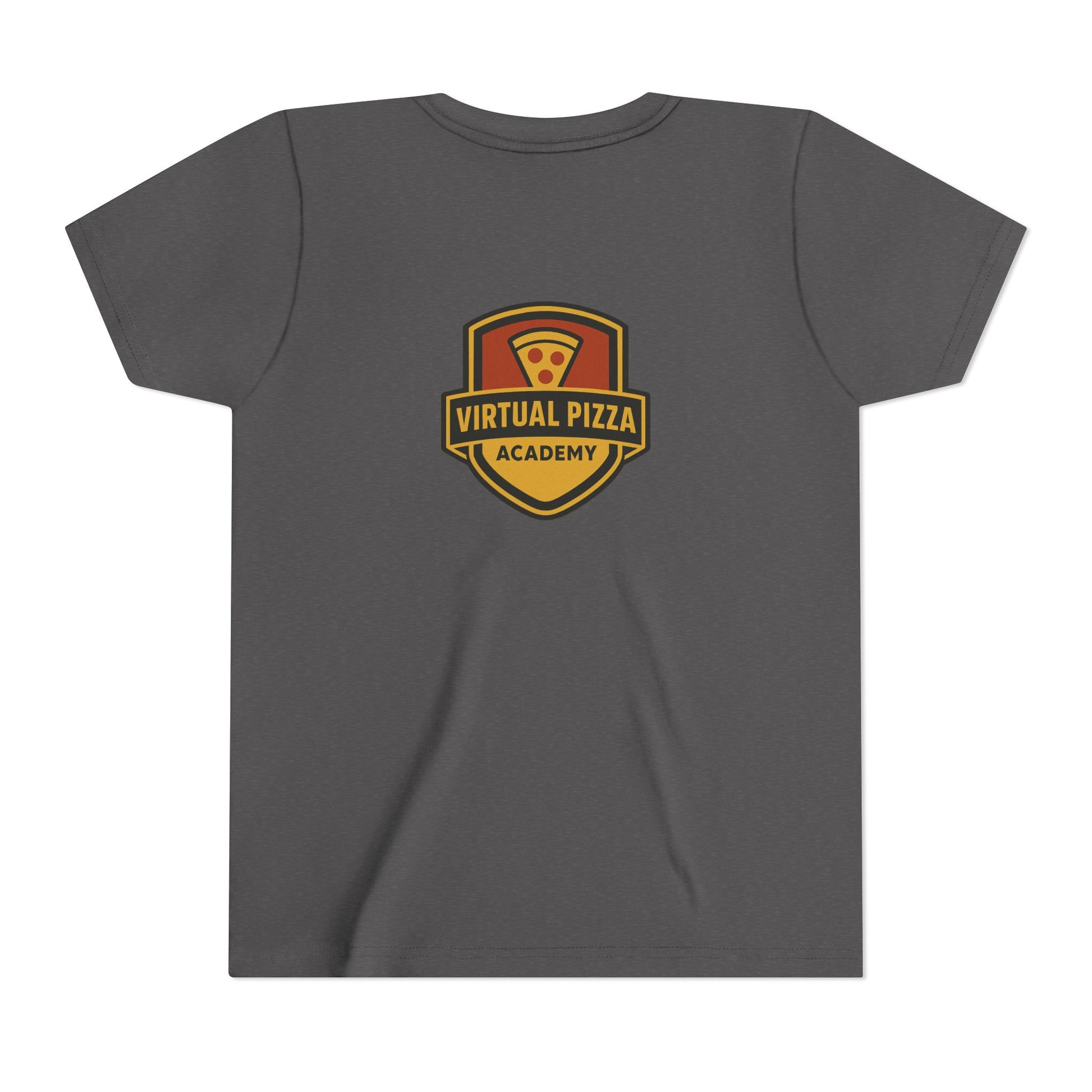 Youth Virtual Pizza Academy Tee - Fun Kids Shirt for Pizza Lovers, Birthday Gift, Foodie Apparel, Summer Wear, Family Gatherings