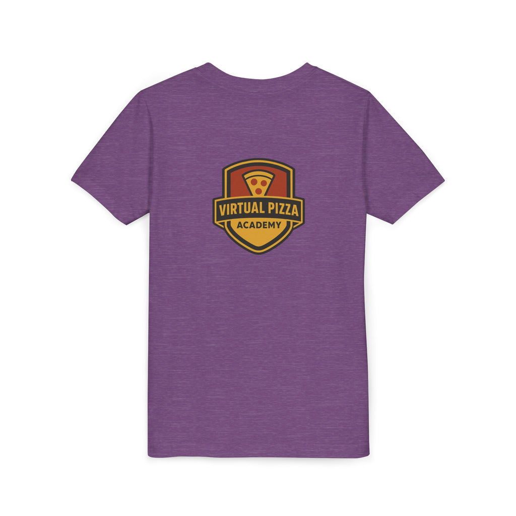 Youth Virtual Pizza Academy Tee - Fun Kids Shirt for Pizza Lovers, Birthday Gift, Foodie Apparel, Summer Wear, Family Gatherings
