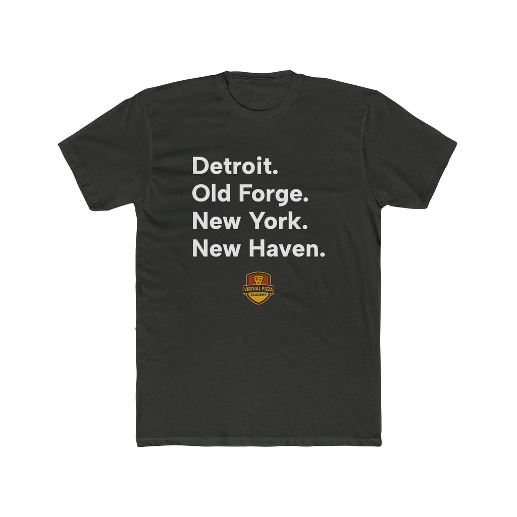 Detroit. Old Forge. New York. New Haven.