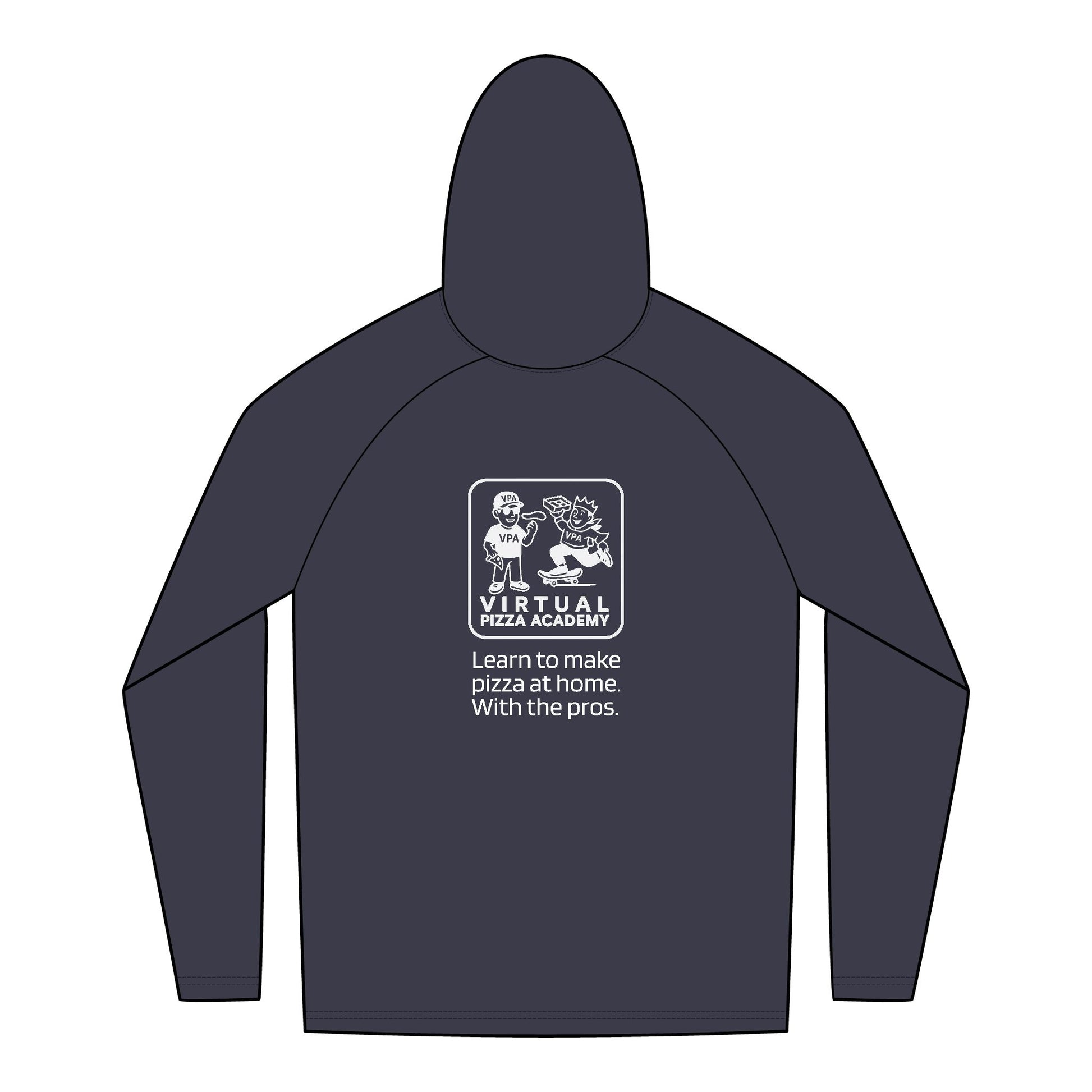 New Era. Virtual Pizza Academy Unisex Tri-Blend Graphic Hoodie