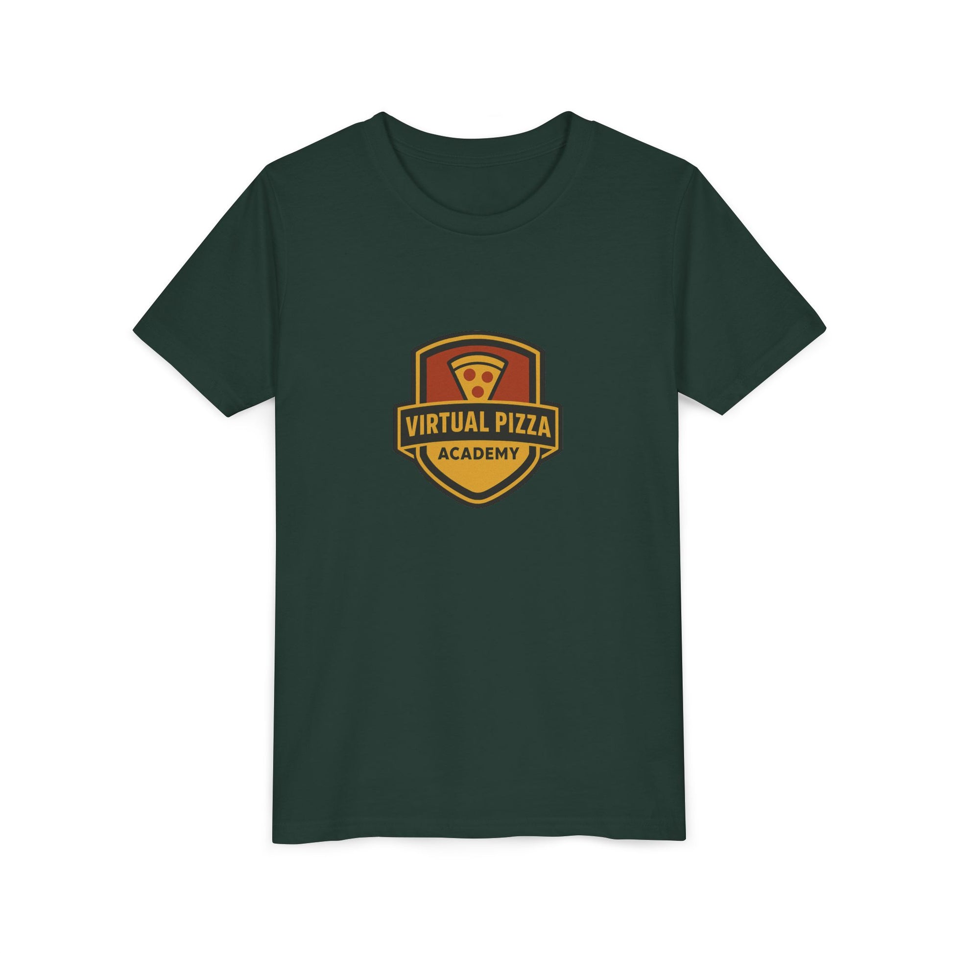 Youth Virtual Pizza Academy Tee - Fun Kids Shirt for Pizza Lovers, Birthday Gift, Foodie Apparel, Summer Wear, Family Gatherings