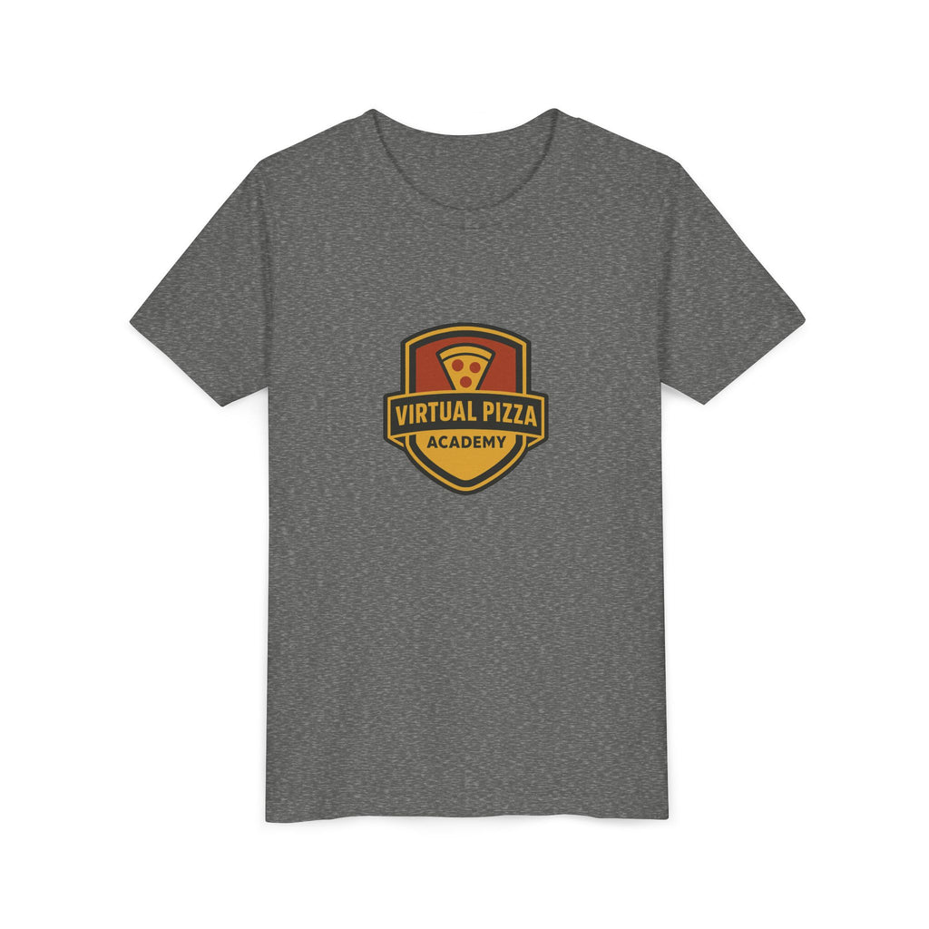 Youth Virtual Pizza Academy Tee - Fun Kids Shirt for Pizza Lovers, Birthday Gift, Foodie Apparel, Summer Wear, Family Gatherings