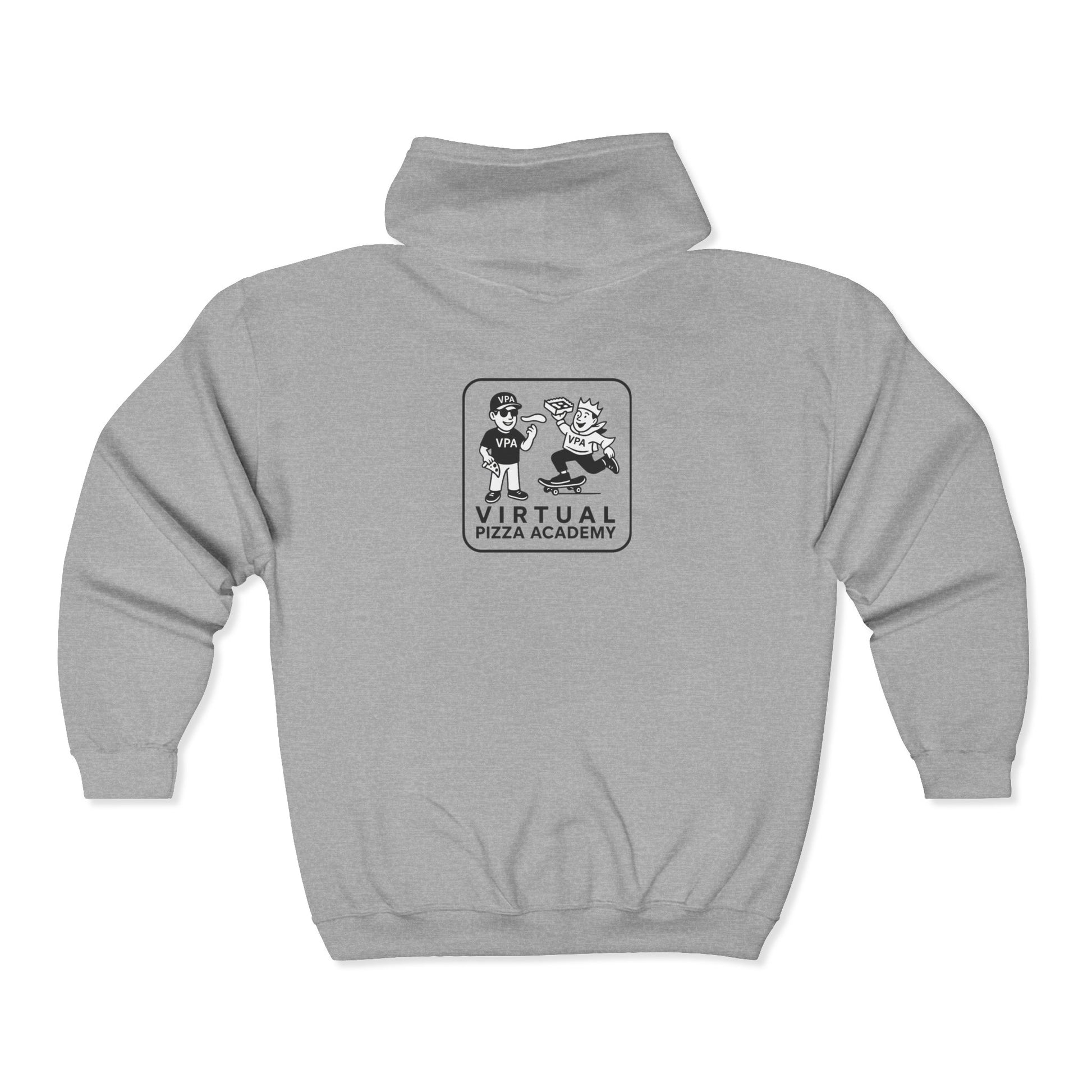 Gildan. Virtual Pizza Academy Unisex Heavy Blend™ Full Zip Hooded Sweatshirt