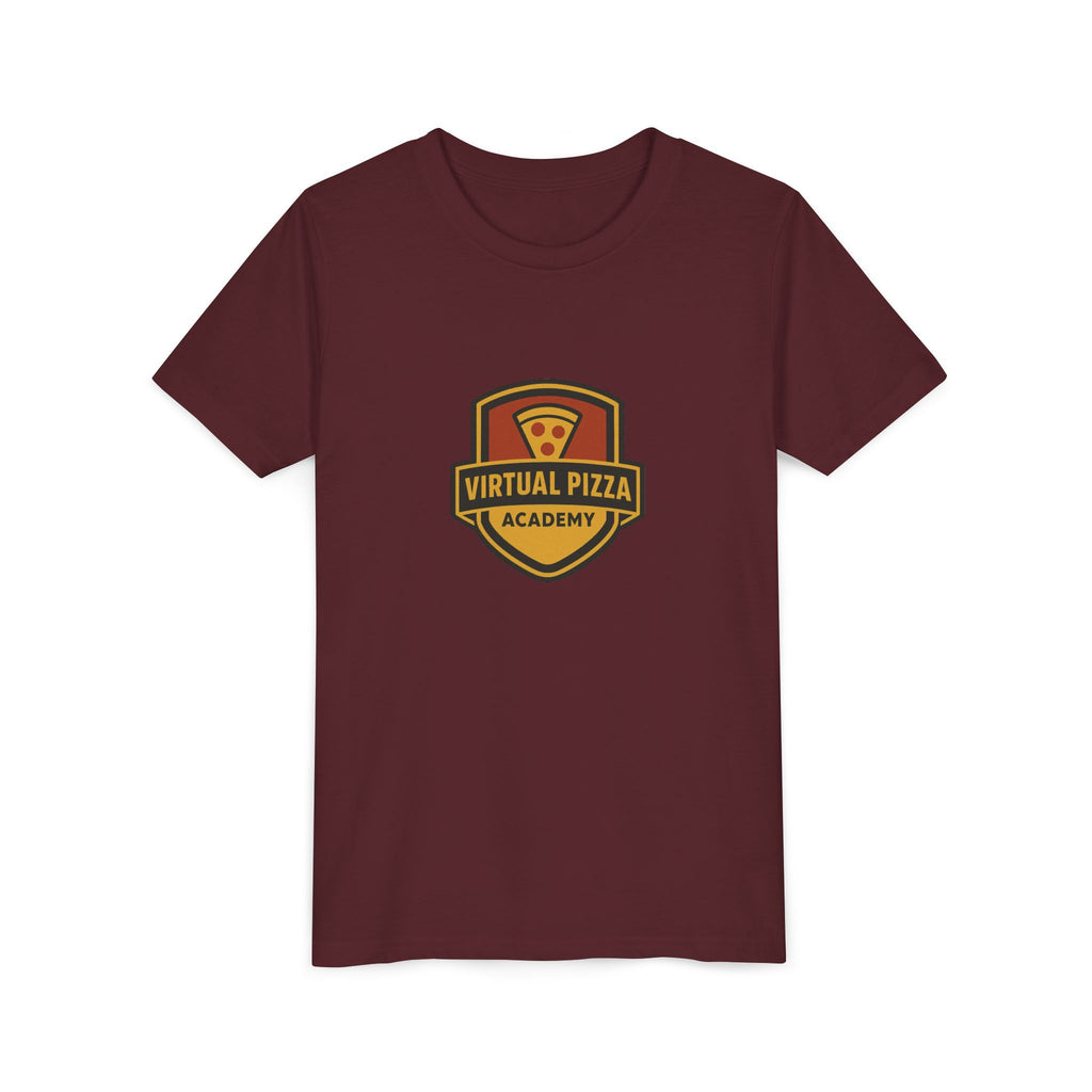 Youth Virtual Pizza Academy Tee - Fun Kids Shirt for Pizza Lovers, Birthday Gift, Foodie Apparel, Summer Wear, Family Gatherings