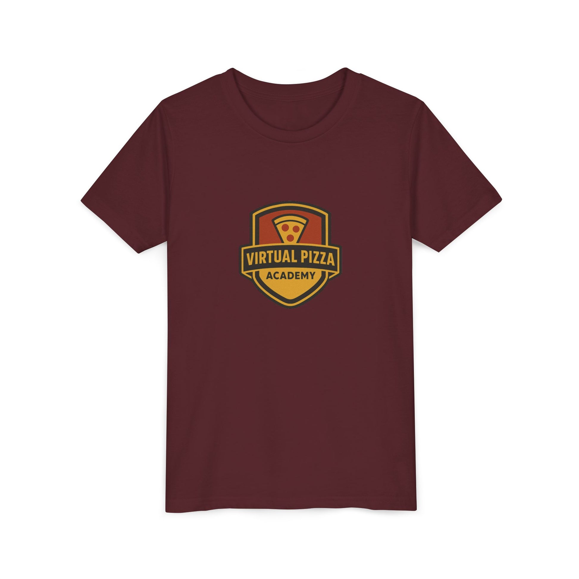 Youth Virtual Pizza Academy Tee - Fun Kids Shirt for Pizza Lovers, Birthday Gift, Foodie Apparel, Summer Wear, Family Gatherings