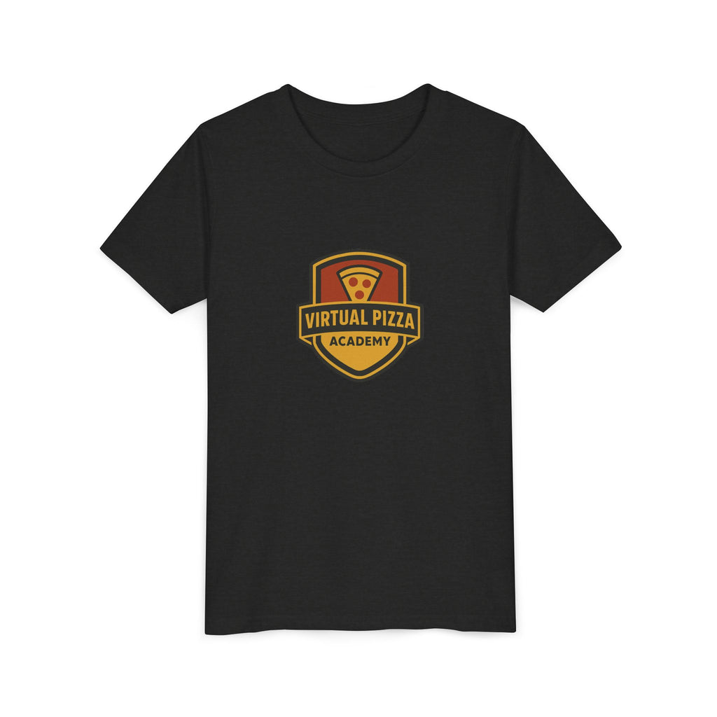 Youth Virtual Pizza Academy Tee - Fun Kids Shirt for Pizza Lovers, Birthday Gift, Foodie Apparel, Summer Wear, Family Gatherings