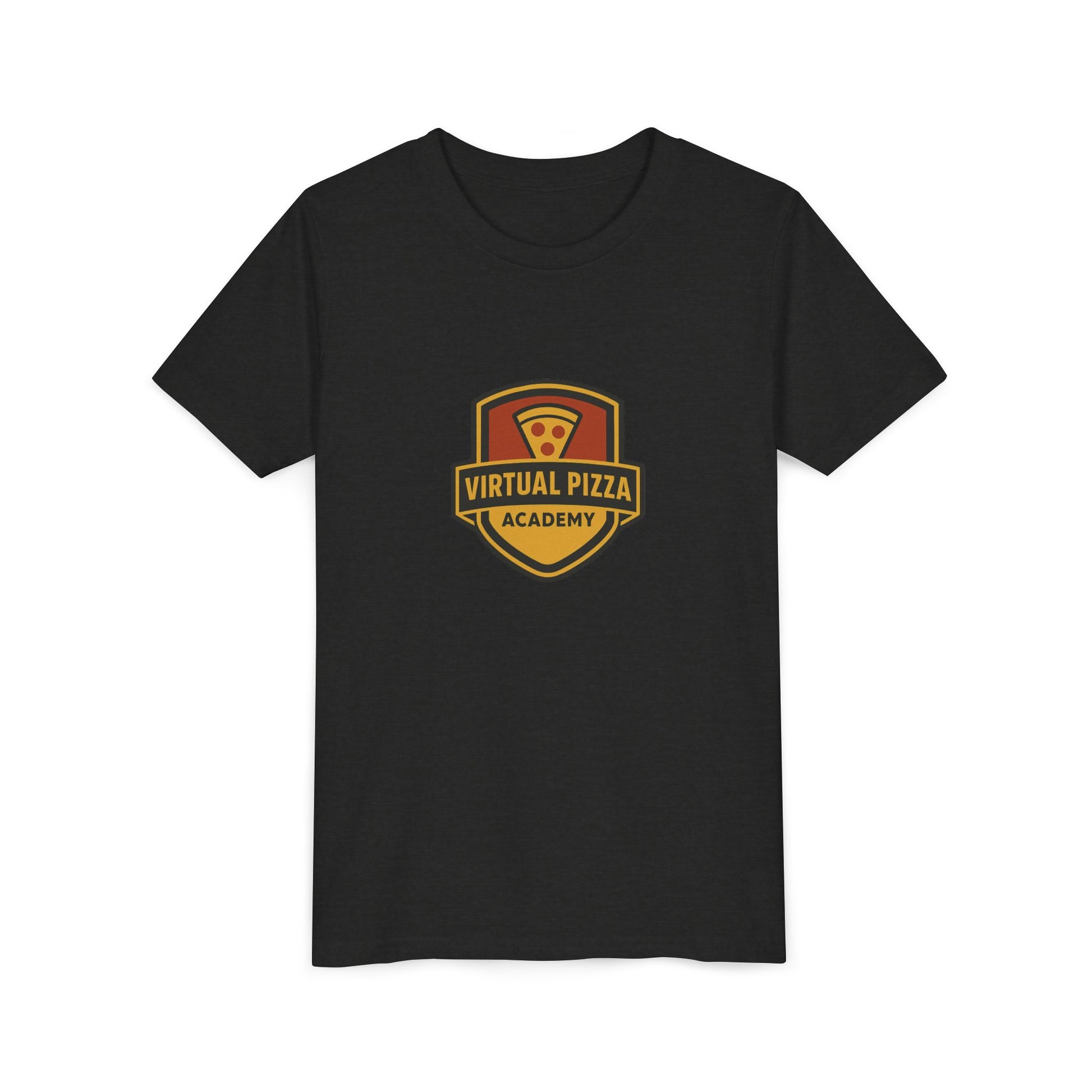 Youth Virtual Pizza Academy Tee - Fun Kids Shirt for Pizza Lovers, Birthday Gift, Foodie Apparel, Summer Wear, Family Gatherings