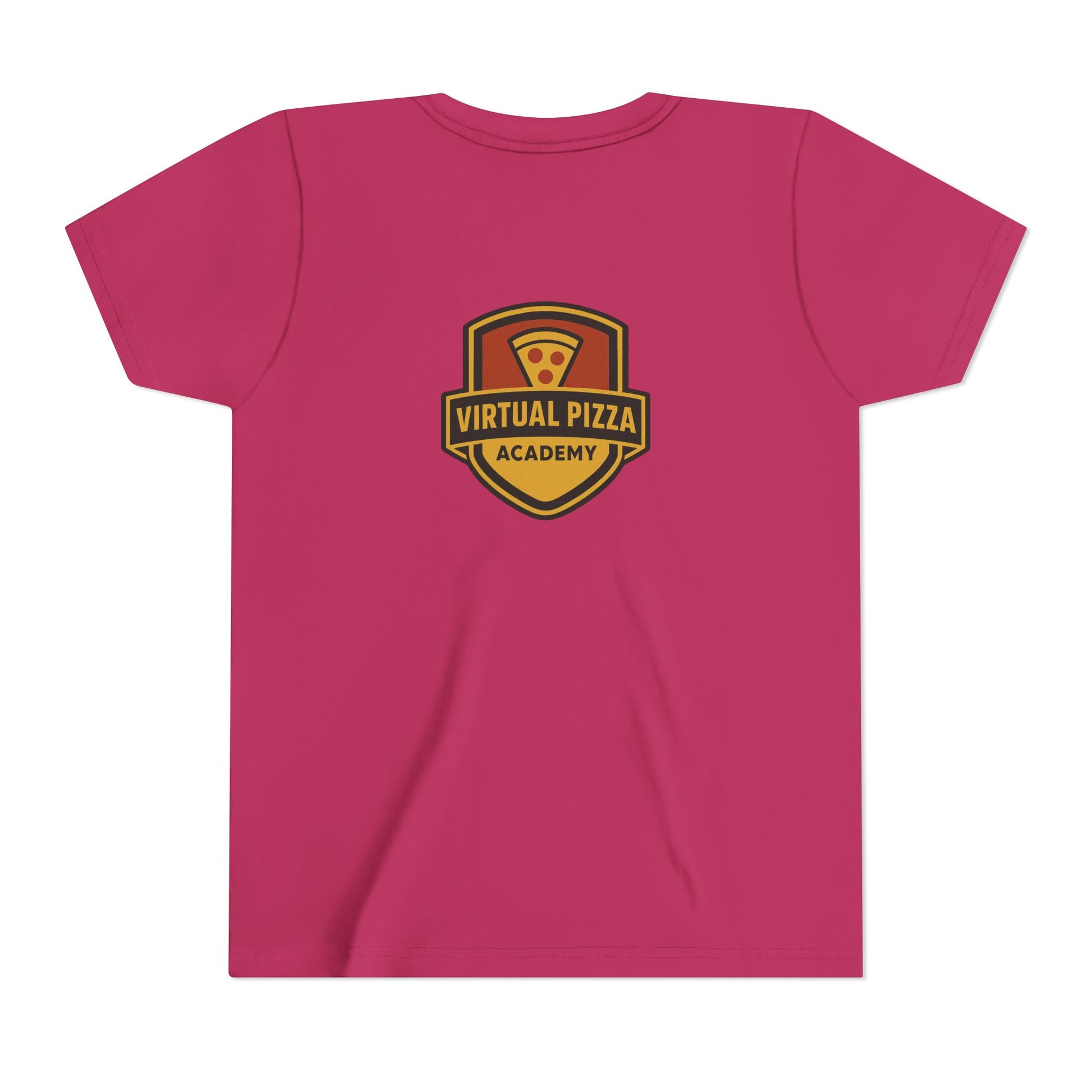 Youth Virtual Pizza Academy Tee - Fun Kids Shirt for Pizza Lovers, Birthday Gift, Foodie Apparel, Summer Wear, Family Gatherings