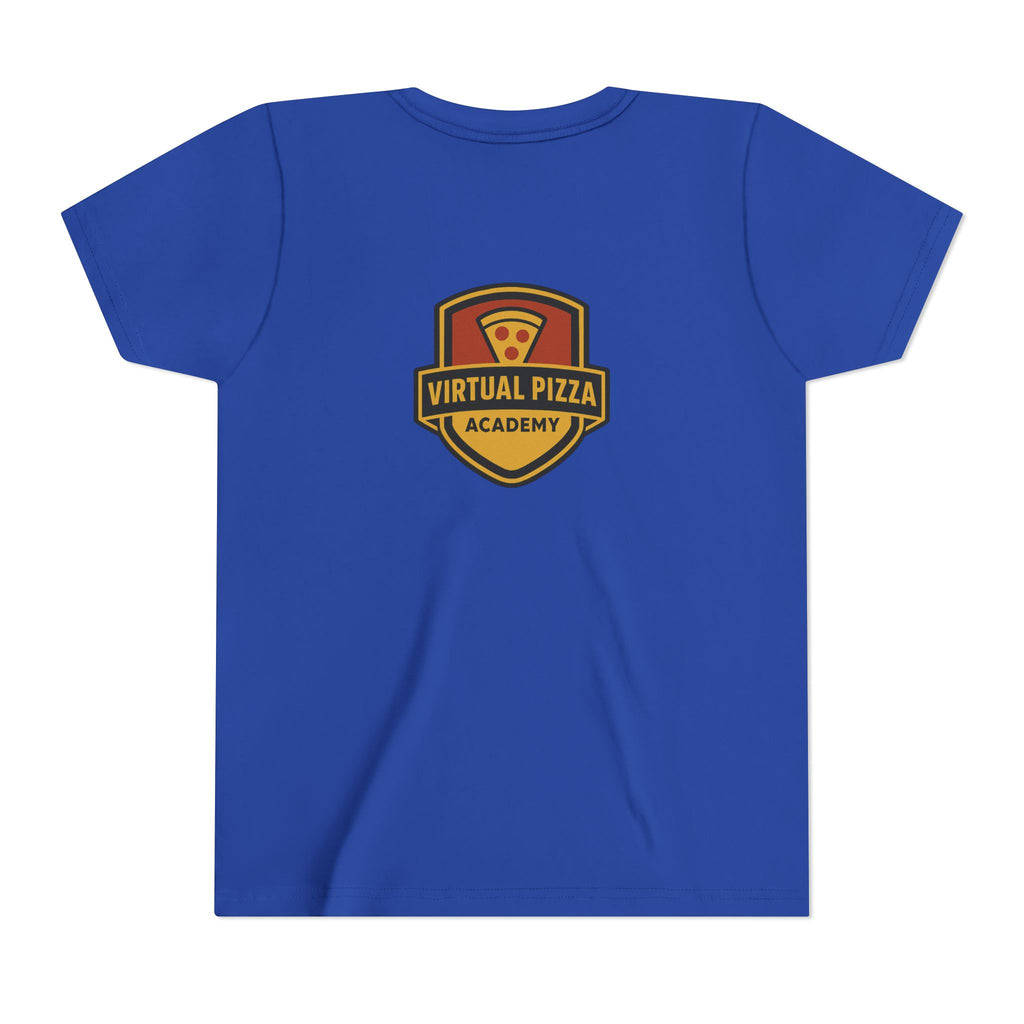 Youth Virtual Pizza Academy Tee - Fun Kids Shirt for Pizza Lovers, Birthday Gift, Foodie Apparel, Summer Wear, Family Gatherings