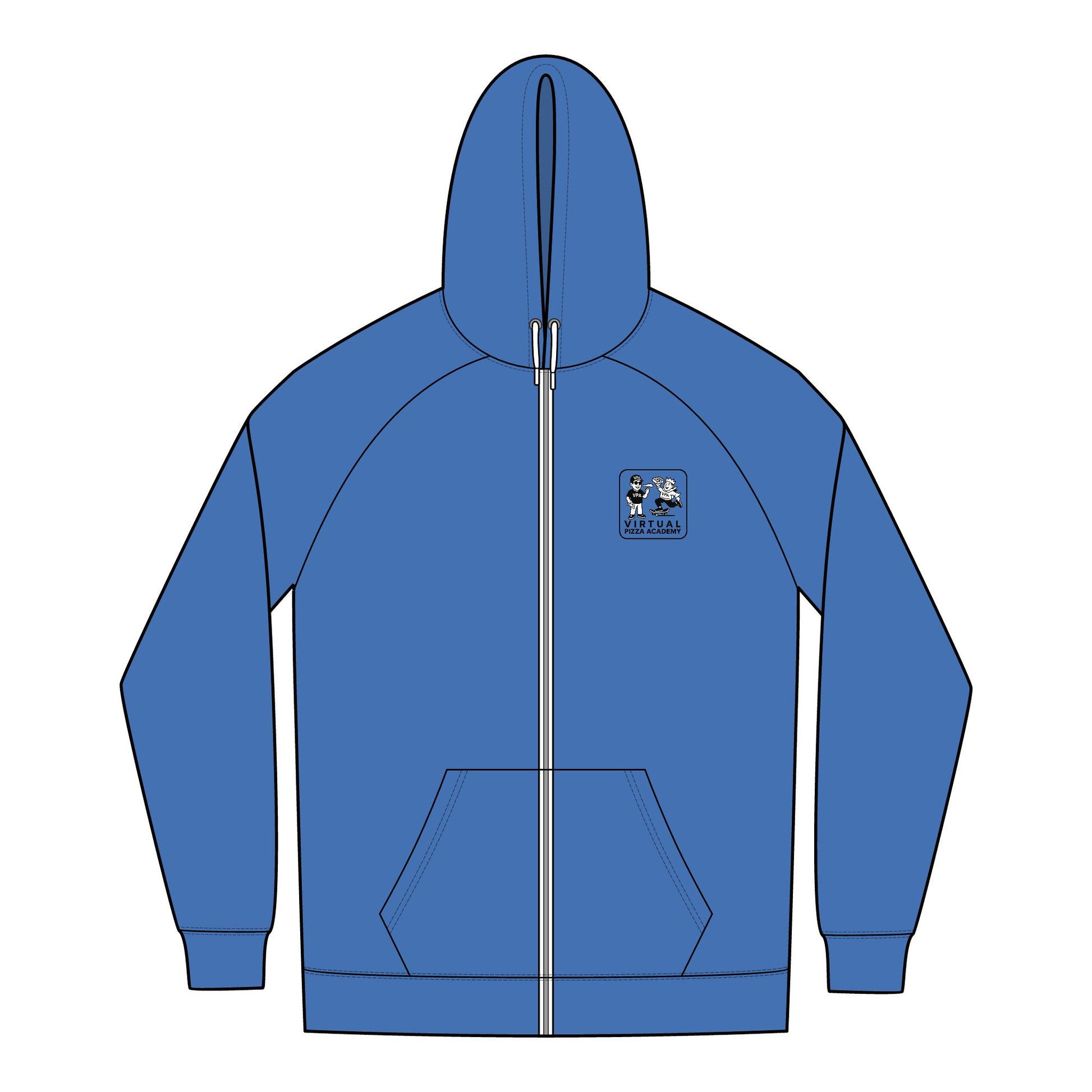 New Era. Virtual Pizza Academy sueded Zip Hoodie