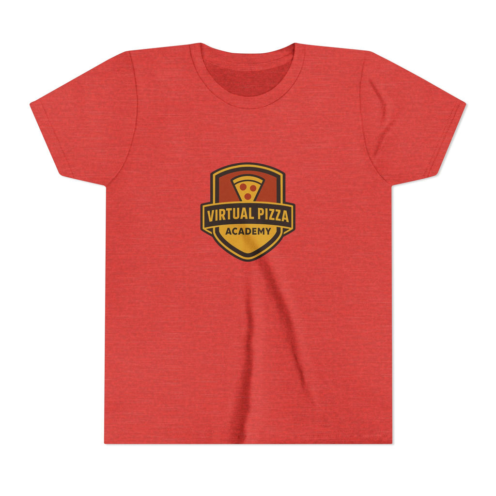 Youth Virtual Pizza Academy Tee - Fun Kids Shirt for Pizza Lovers, Birthday Gift, Foodie Apparel, Summer Wear, Family Gatherings