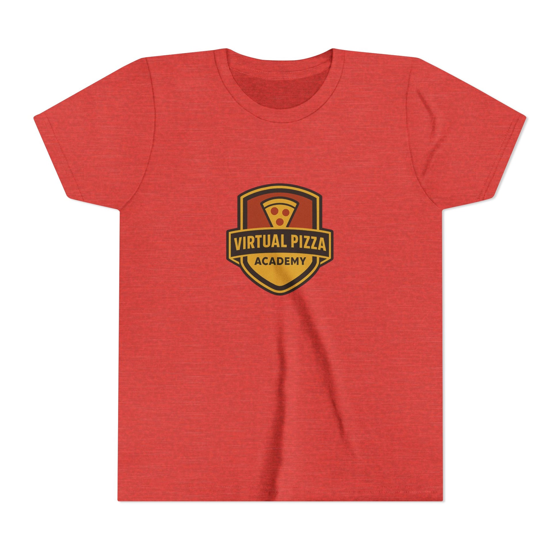 Youth Virtual Pizza Academy Tee - Fun Kids Shirt for Pizza Lovers, Birthday Gift, Foodie Apparel, Summer Wear, Family Gatherings