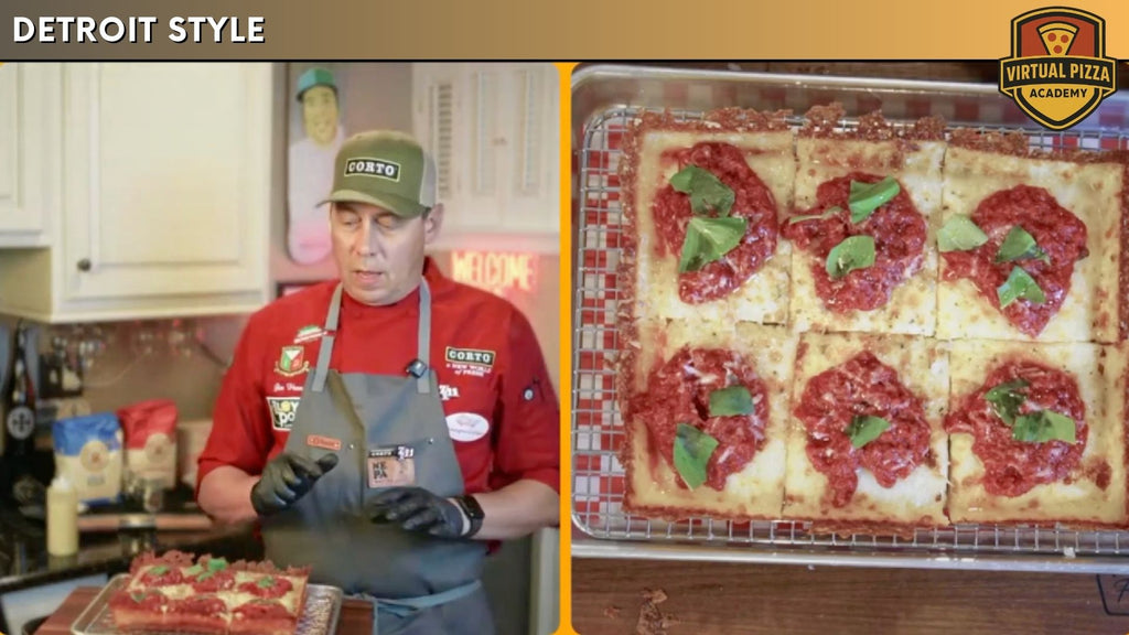 Detroit Style Pizza Virtual Class. (Live - 90 Minutes)