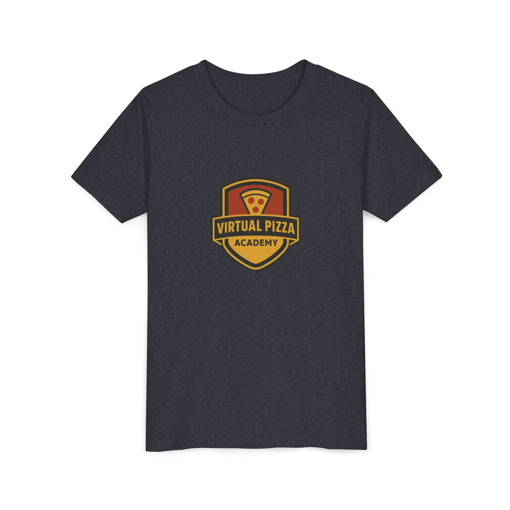 Youth Virtual Pizza Academy Tee - Fun Kids Shirt for Pizza Lovers, Birthday Gift, Foodie Apparel, Summer Wear, Family Gatherings