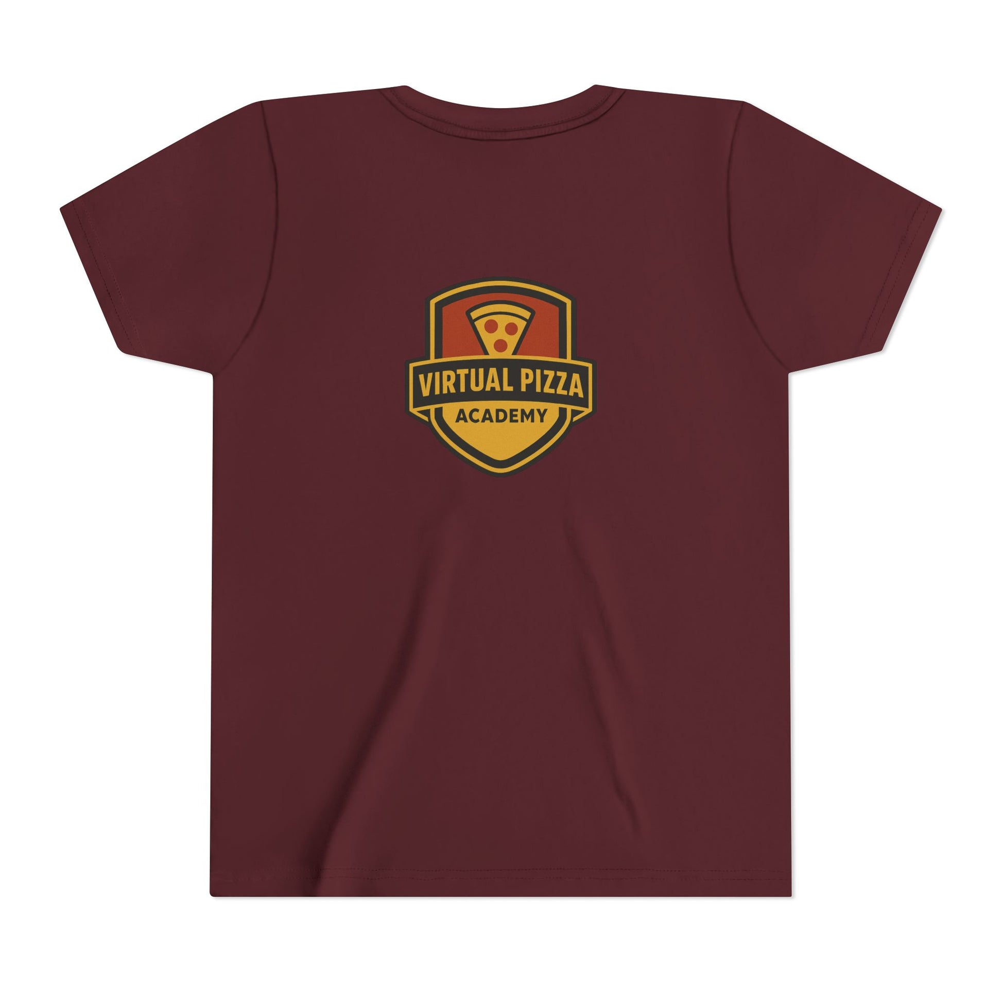 Youth Virtual Pizza Academy Tee - Fun Kids Shirt for Pizza Lovers, Birthday Gift, Foodie Apparel, Summer Wear, Family Gatherings
