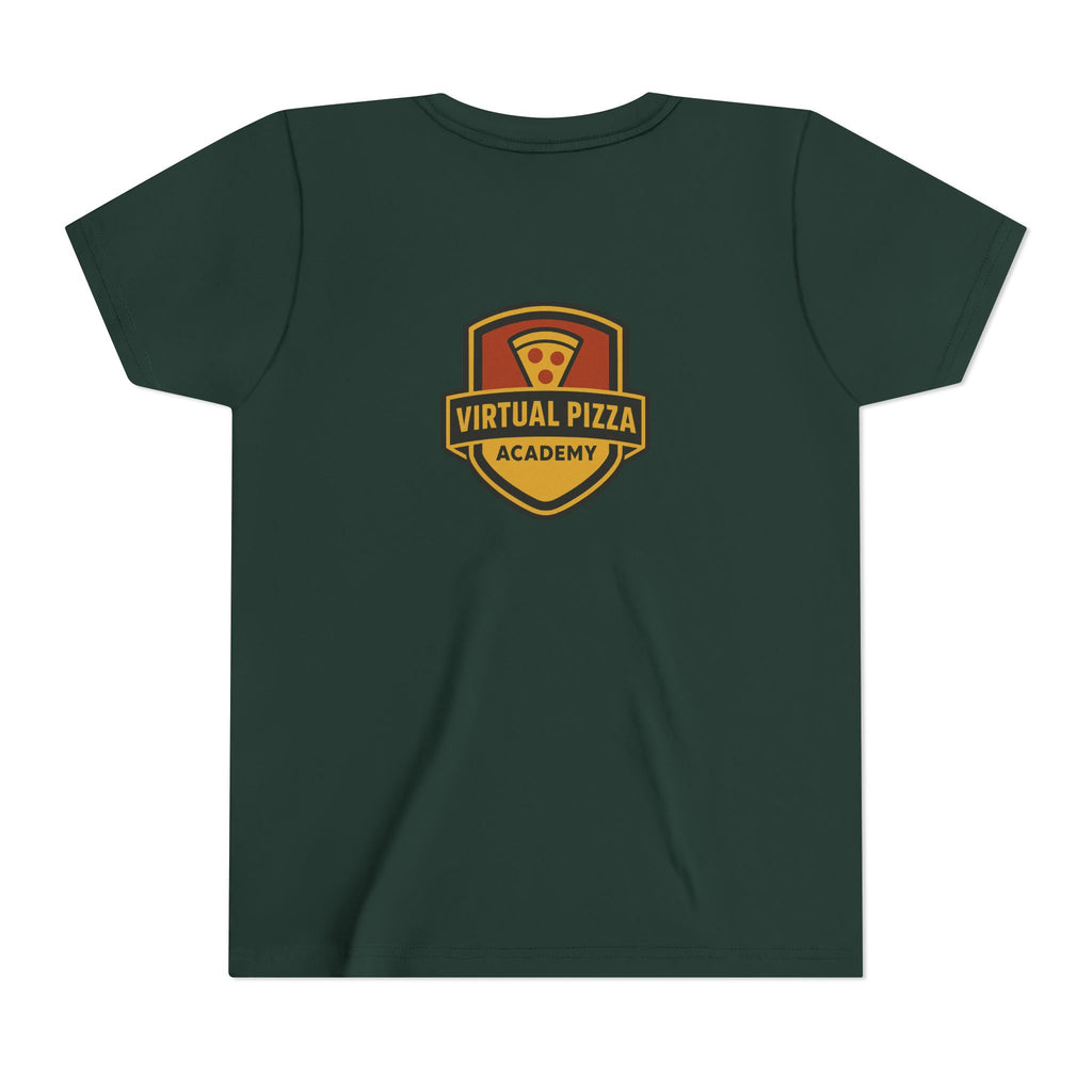 Youth Virtual Pizza Academy Tee - Fun Kids Shirt for Pizza Lovers, Birthday Gift, Foodie Apparel, Summer Wear, Family Gatherings