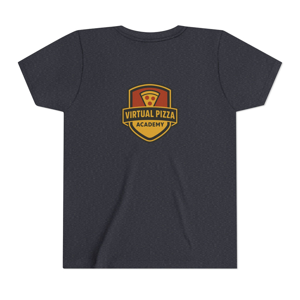 Youth Virtual Pizza Academy Tee - Fun Kids Shirt for Pizza Lovers, Birthday Gift, Foodie Apparel, Summer Wear, Family Gatherings