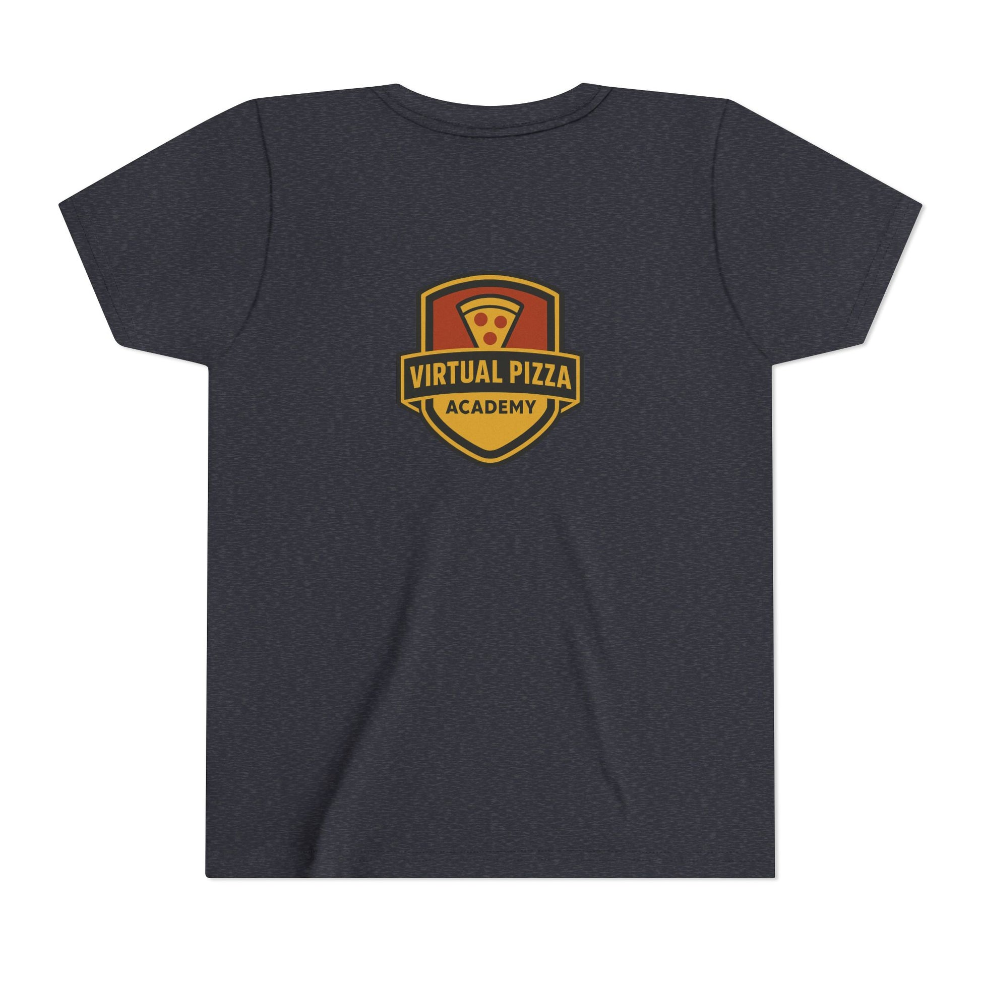 Youth Virtual Pizza Academy Tee - Fun Kids Shirt for Pizza Lovers, Birthday Gift, Foodie Apparel, Summer Wear, Family Gatherings