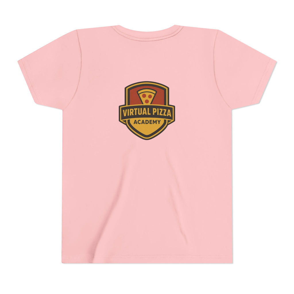 Youth Virtual Pizza Academy Tee - Fun Kids Shirt for Pizza Lovers, Birthday Gift, Foodie Apparel, Summer Wear, Family Gatherings