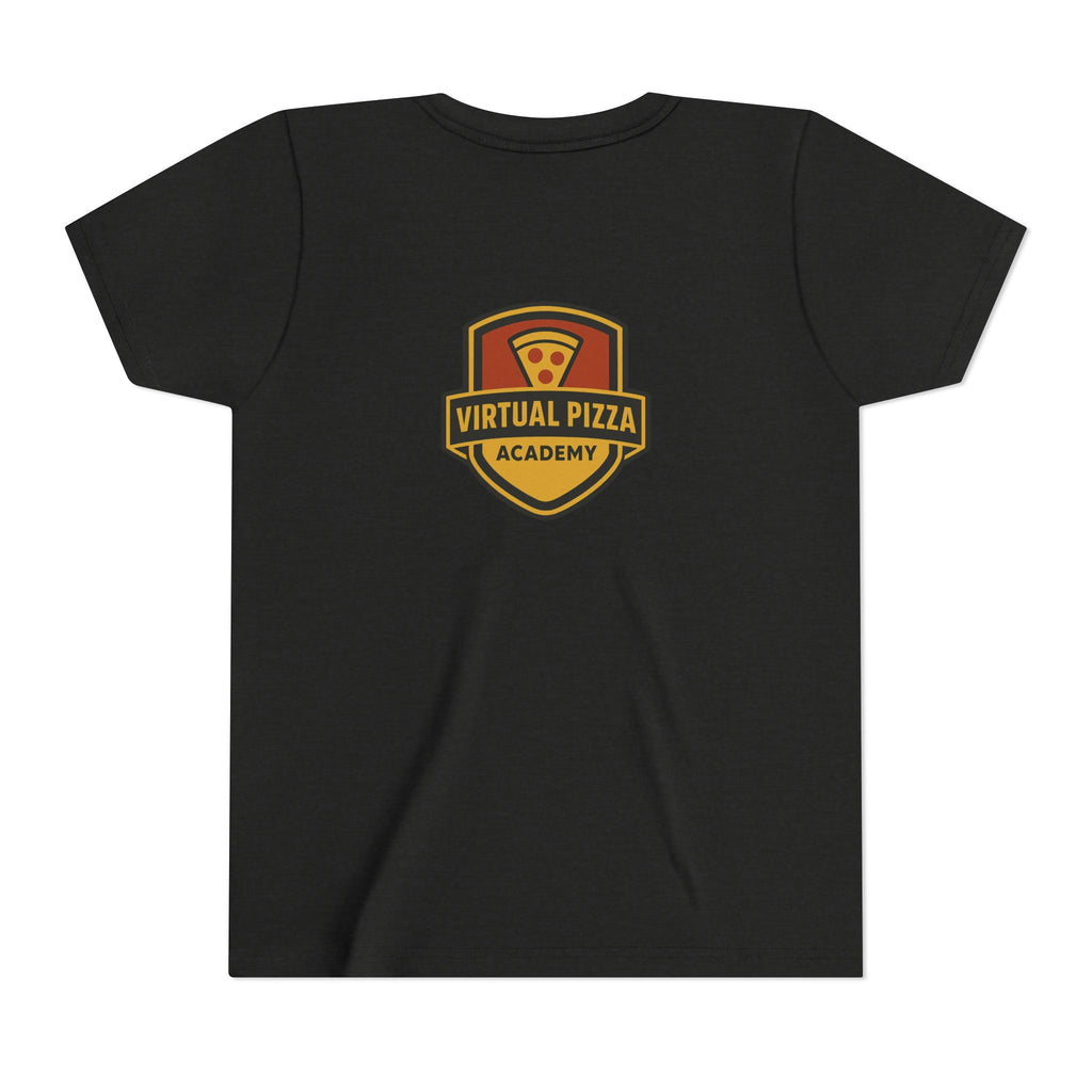 Youth Virtual Pizza Academy Tee - Fun Kids Shirt for Pizza Lovers, Birthday Gift, Foodie Apparel, Summer Wear, Family Gatherings