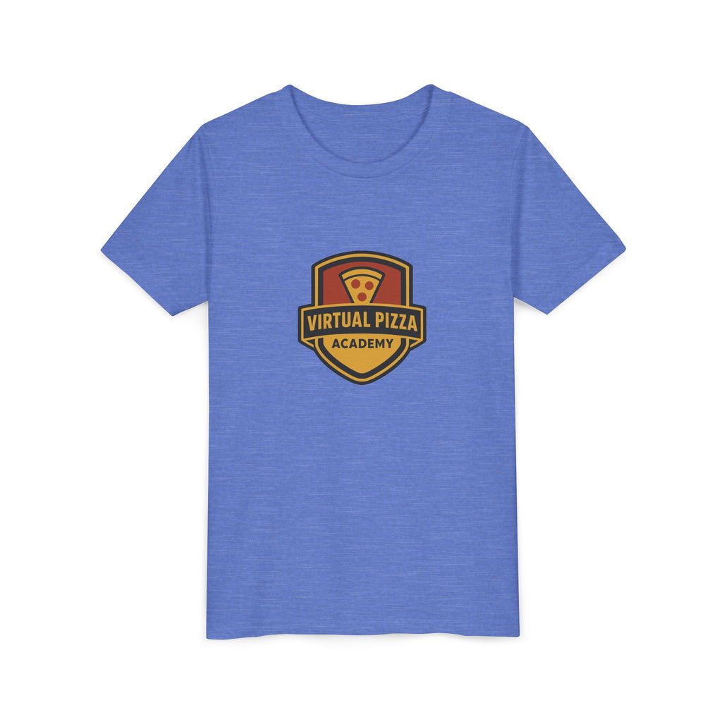 Youth Virtual Pizza Academy Tee - Fun Kids Shirt for Pizza Lovers, Birthday Gift, Foodie Apparel, Summer Wear, Family Gatherings
