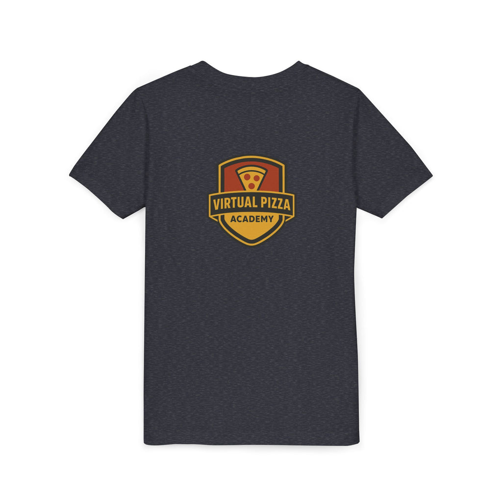Youth Virtual Pizza Academy Tee - Fun Kids Shirt for Pizza Lovers, Birthday Gift, Foodie Apparel, Summer Wear, Family Gatherings