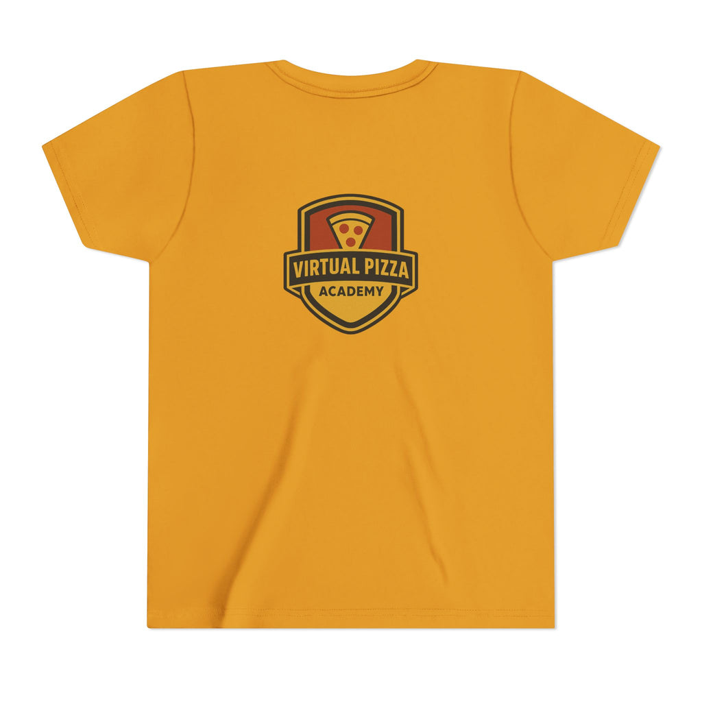 Youth Virtual Pizza Academy Tee - Fun Kids Shirt for Pizza Lovers, Birthday Gift, Foodie Apparel, Summer Wear, Family Gatherings