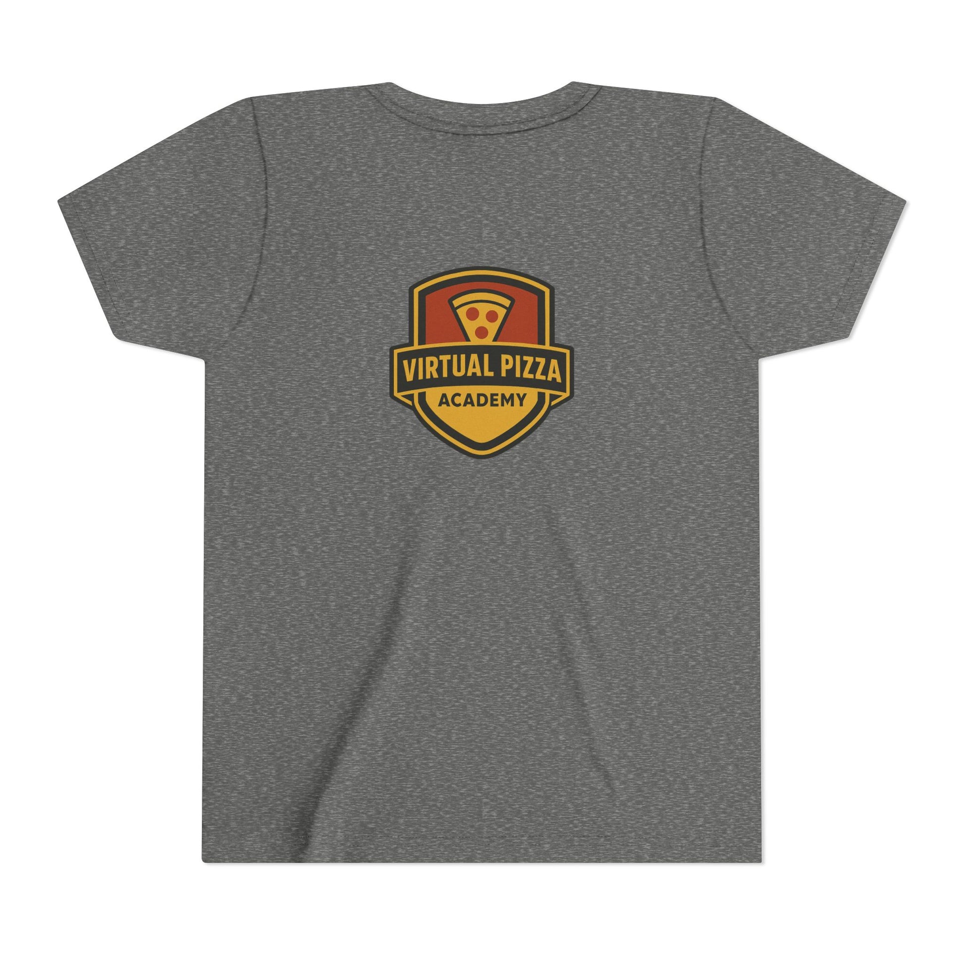 Youth Virtual Pizza Academy Tee - Fun Kids Shirt for Pizza Lovers, Birthday Gift, Foodie Apparel, Summer Wear, Family Gatherings