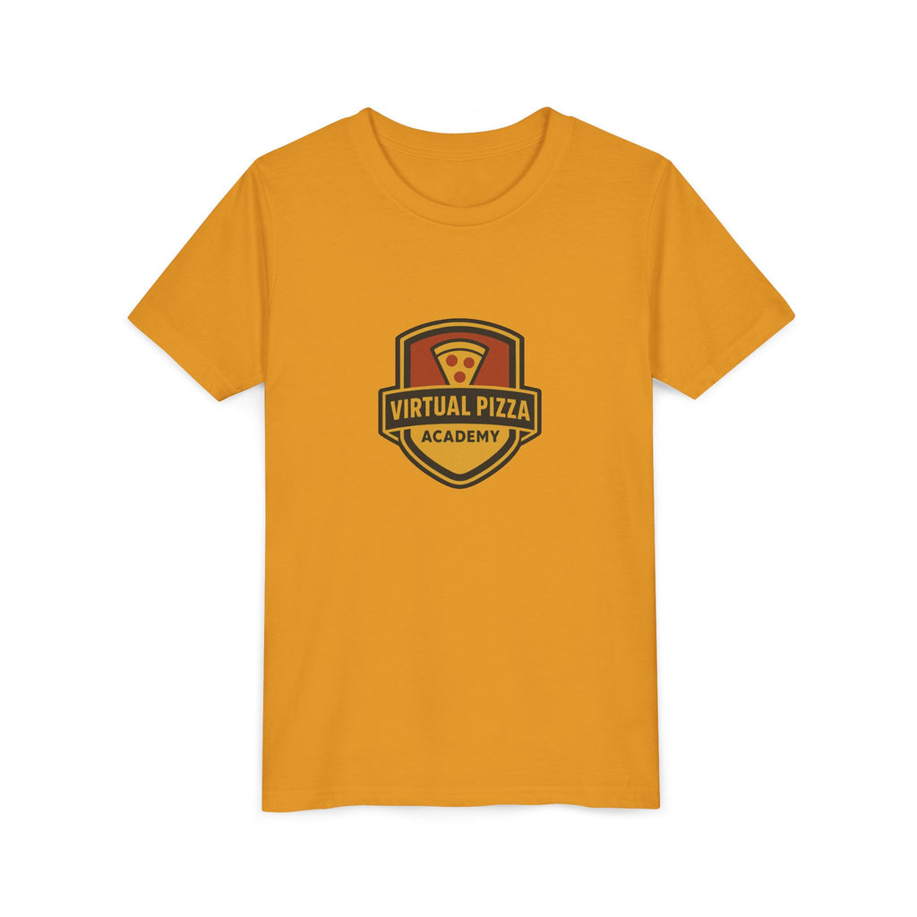 Youth Virtual Pizza Academy Tee - Fun Kids Shirt for Pizza Lovers, Birthday Gift, Foodie Apparel, Summer Wear, Family Gatherings