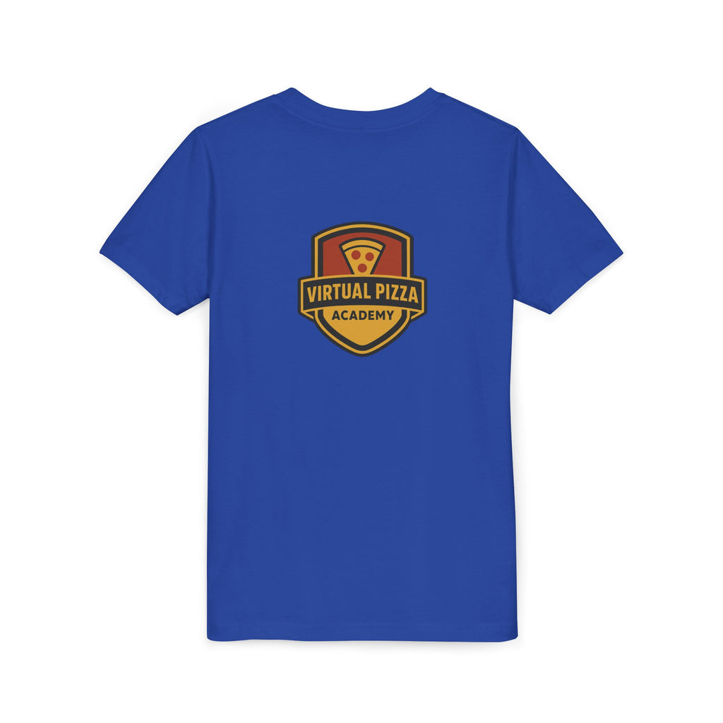 Youth Virtual Pizza Academy Tee - Fun Kids Shirt for Pizza Lovers, Birthday Gift, Foodie Apparel, Summer Wear, Family Gatherings