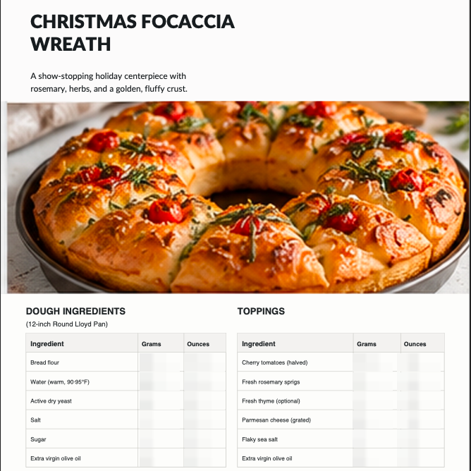 VPA's Holiday Baking Recipe Collection